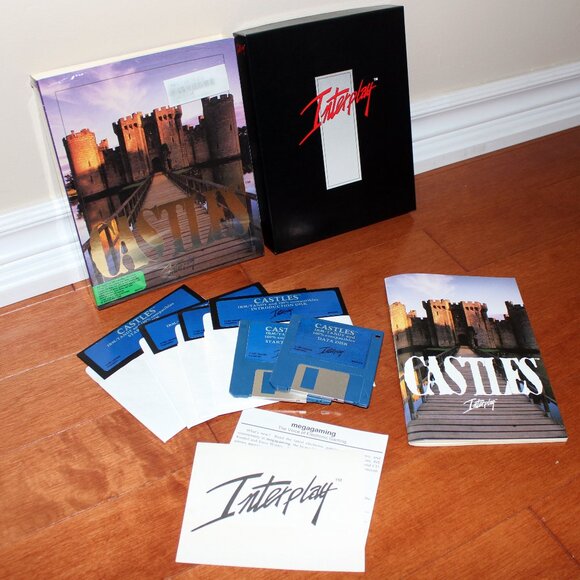 3/$77❤️vintage 1991 CASTLES Design & Build Authentic Medieval Castles PC game - Picture 1 of 6